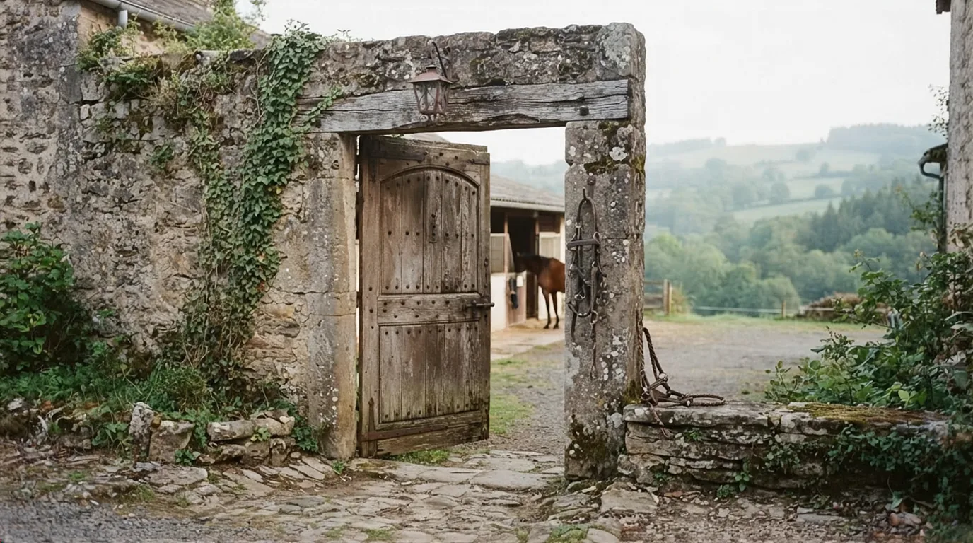 Entrée du Mes Petits Sabots, centre équestre à Châtres